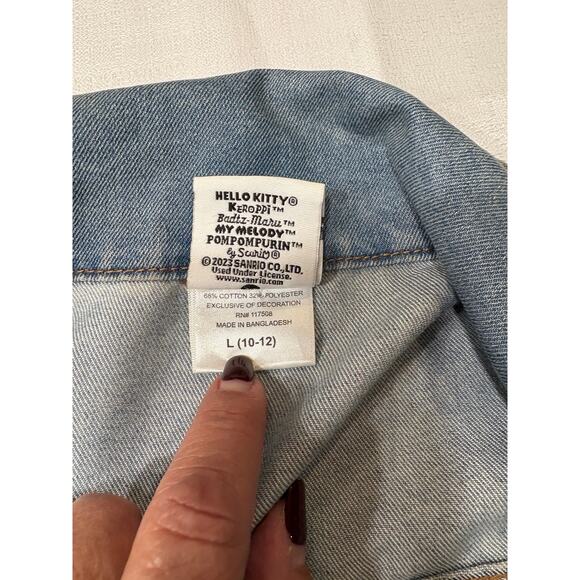 Sanrio Hello Kitty and Friends Denim Jean Jacket Girls Size L - Picture 6 of 7